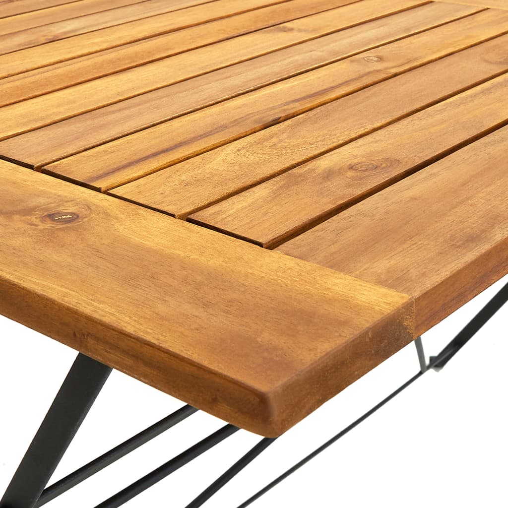 Table pliable de jardin 120x70x74 cm Bois d'acacia massif - 5