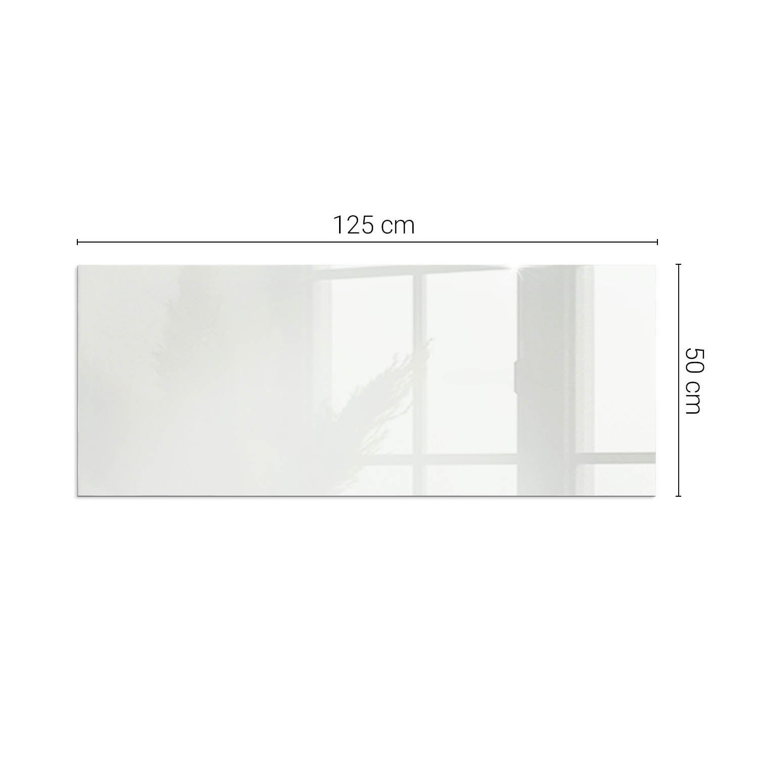 Szkło hartowane na podłogę pod kominek - 125x50 cm - Kolor Ivory - TULUP - 2