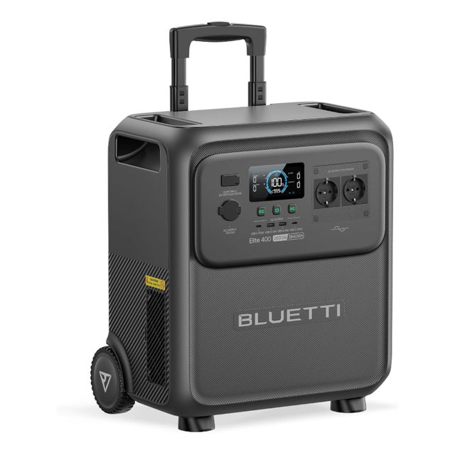 BLUETTI Elite 400 Générateur Électrique Portable, Batterie Nomade LiFePO4 3840Wh avec Prises CA 2600 W, Compact pour Secours Domestique, Camping