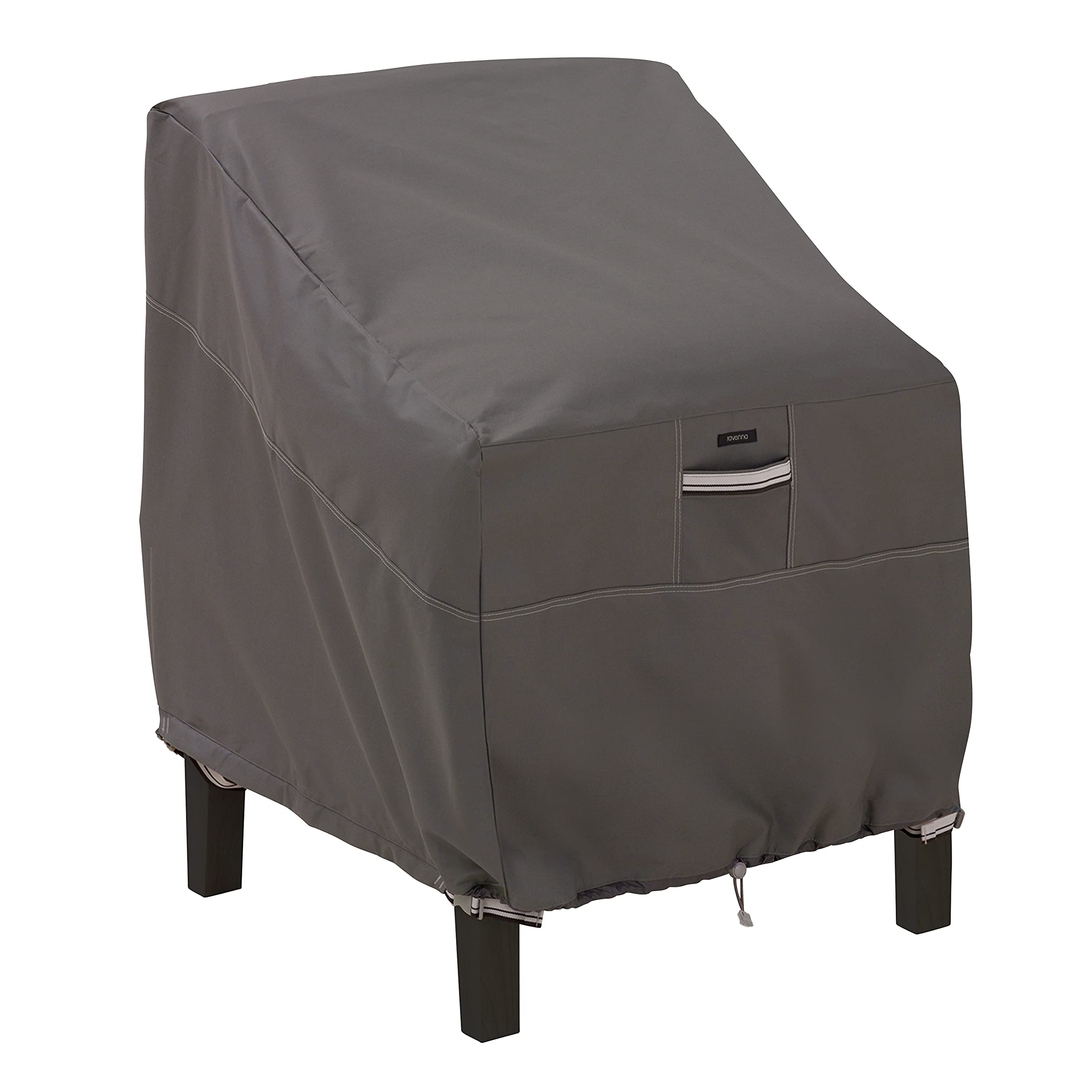 Classic Accessories Ravenna Copertura Impermeabile Per Sedia Da Giardino, 96 Cm. Protegge La Tua Poltrona Da Pioggia E Polvere. Colore: Taupe Scuro/Fungo/Espresso.
