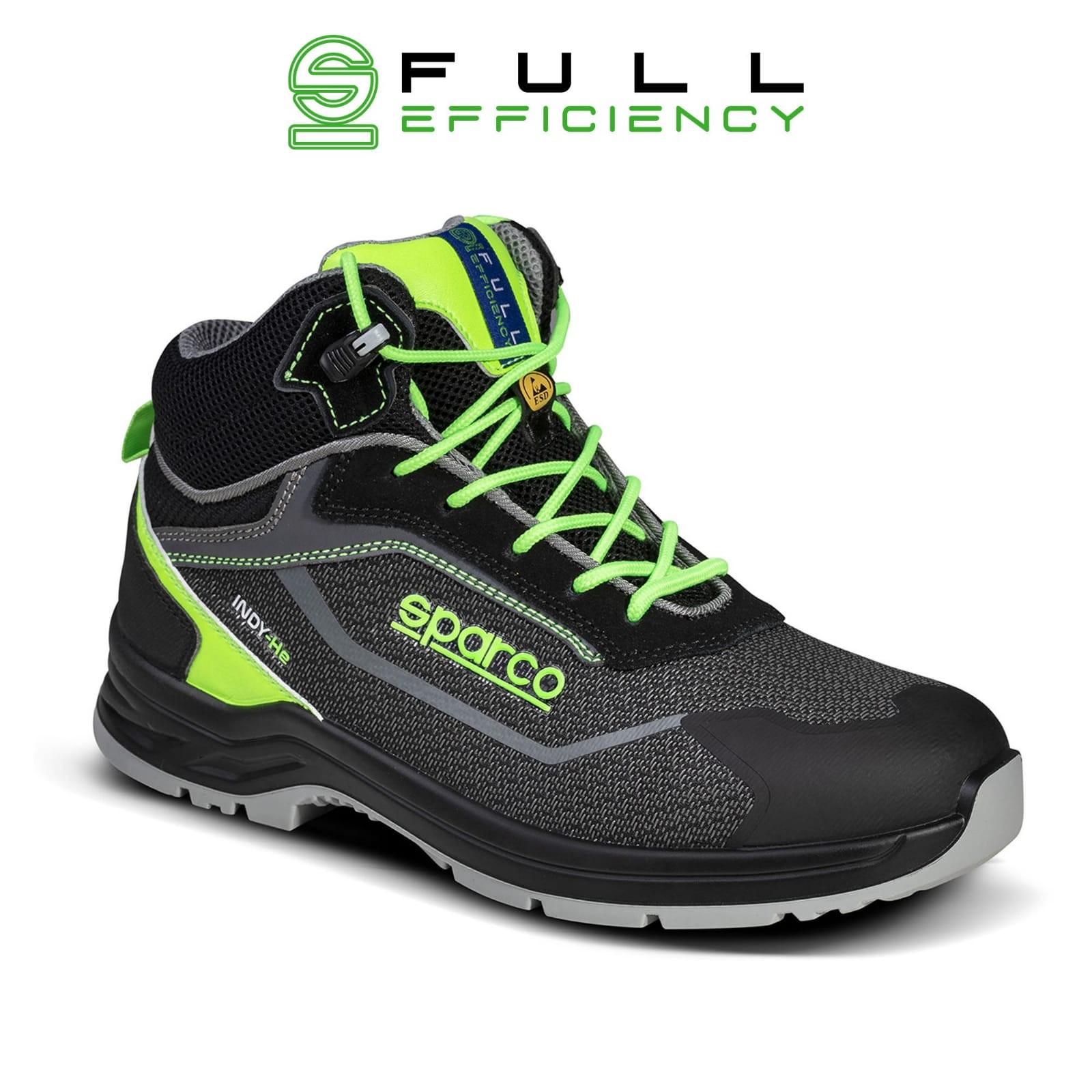 ZAPATILLAS SPARCO RANGER S3 NEGRO VERDE FLUO TALLA | Leroy Merlin