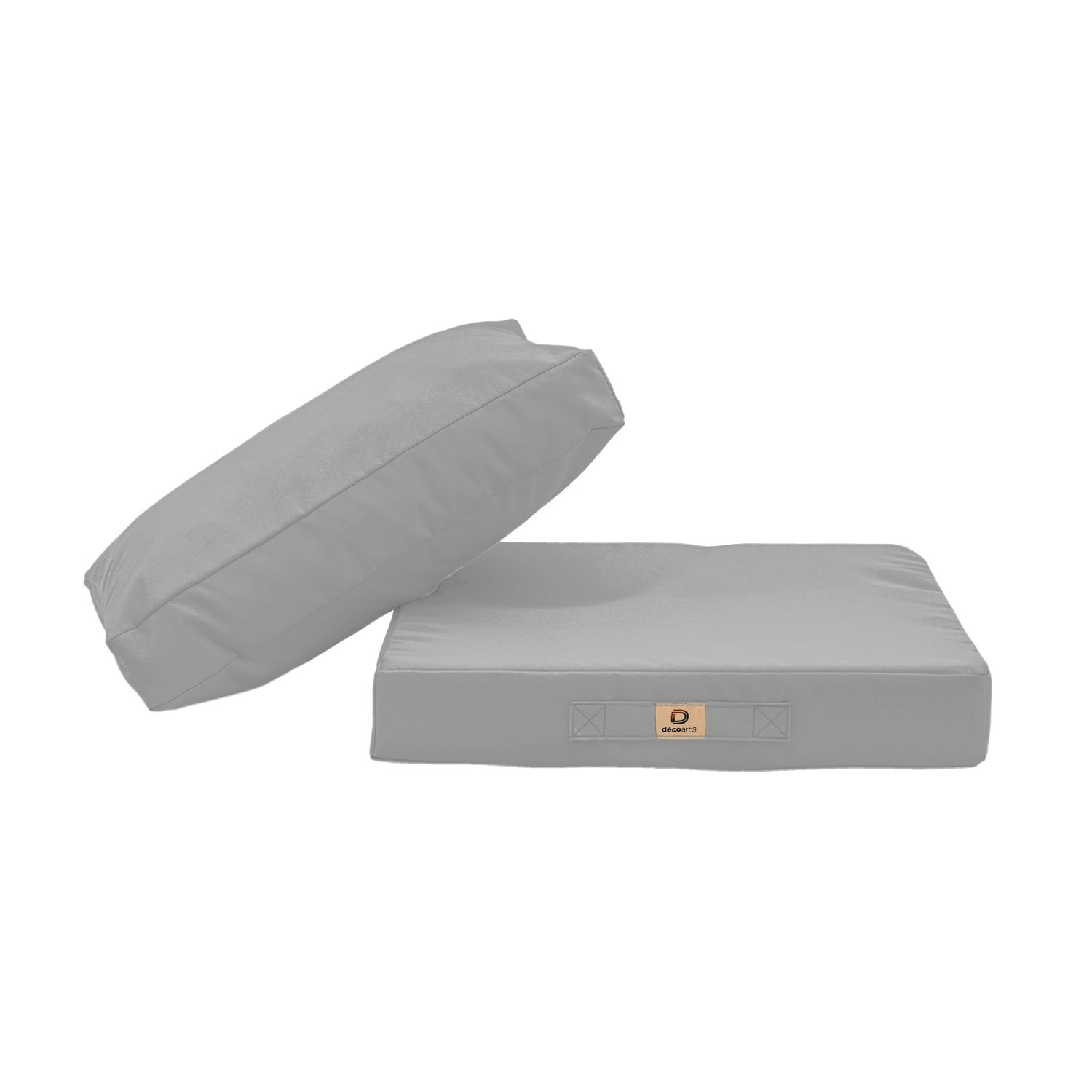 Coussins pour salon de jardin déhoussable 50x50cm Gris galet - 3