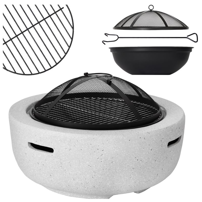 PALENISKO ogrodowe do ogniska na taras pokrywa Loftowe 60x60x36 cm