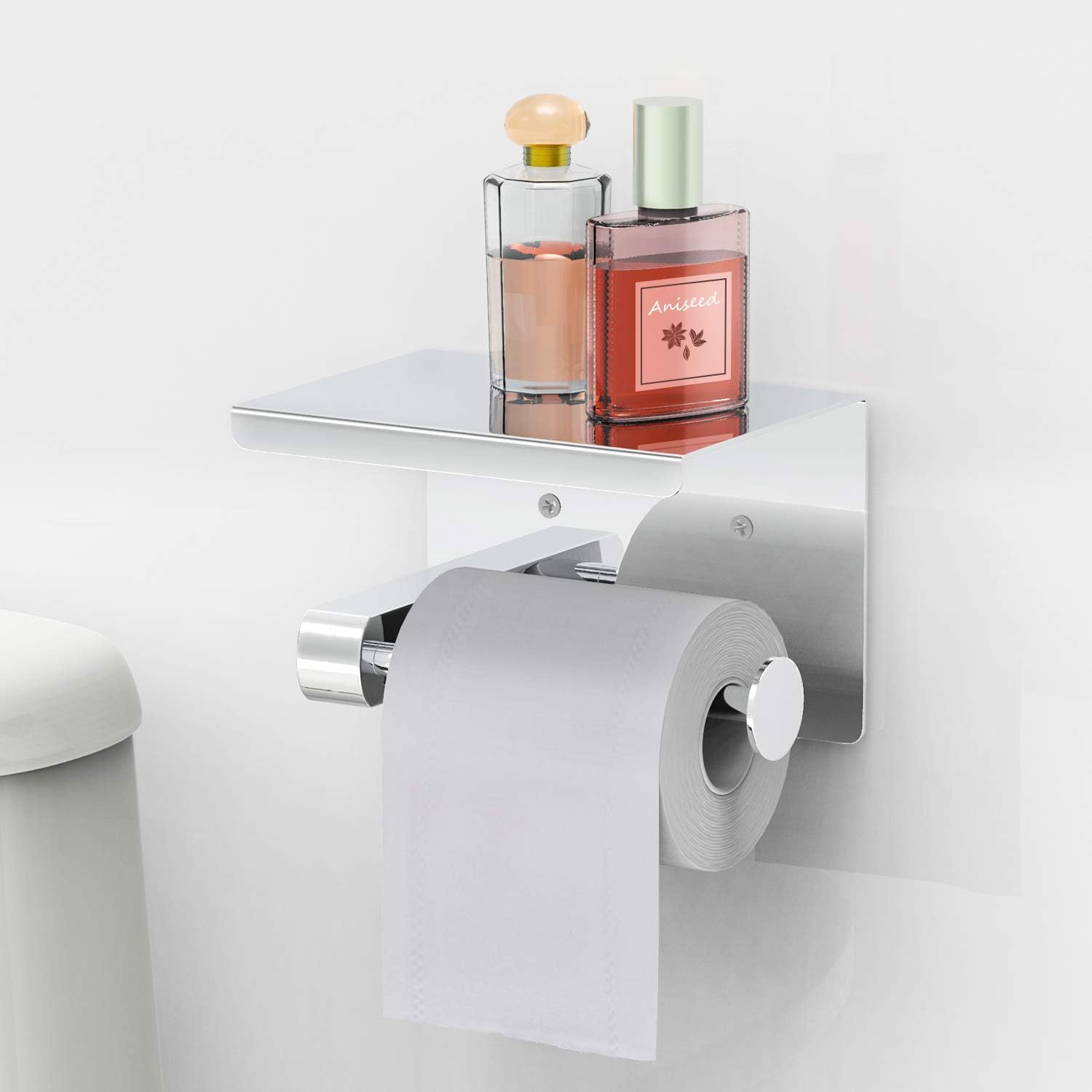 Porte Papier Toilette Auto-adhésif De Sans Forage Support De Papier Mural Titulaire De Papierporte Rouleau Papier Wc En Acier Inox Derouleur Papier 83873477