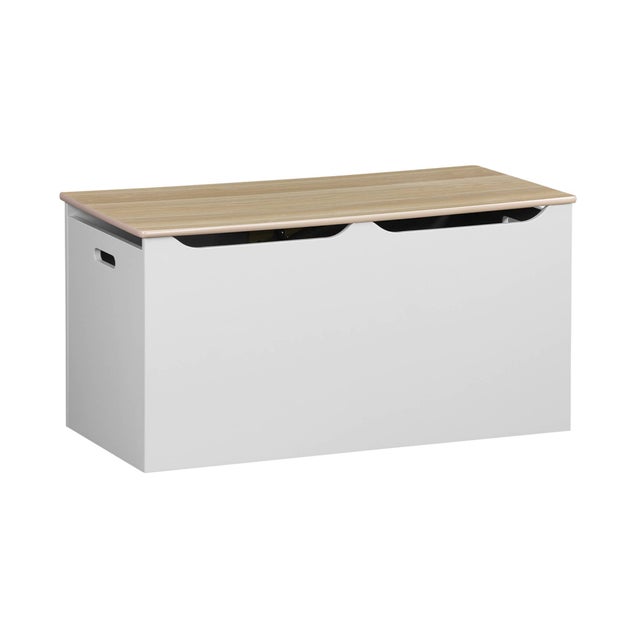 Baúl infantil ideal para juguetes, Blanco