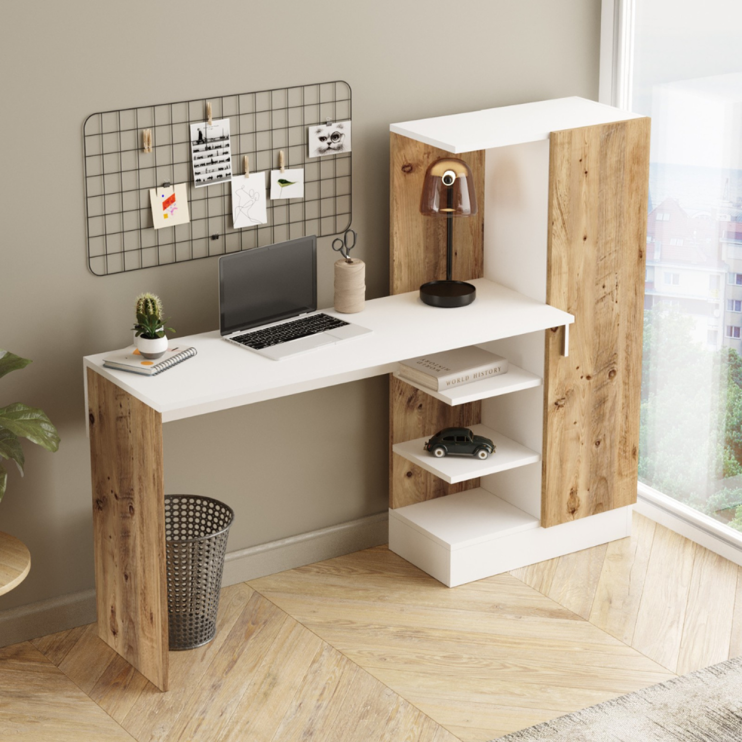 Bureau design avec rangements TEHDA - 4