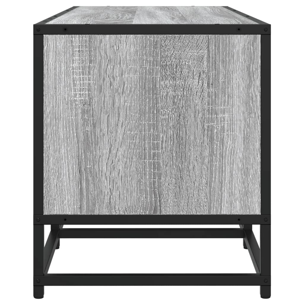 Meuble TV sonoma gris 210x35x41 cm bois d'ingénierie - 5