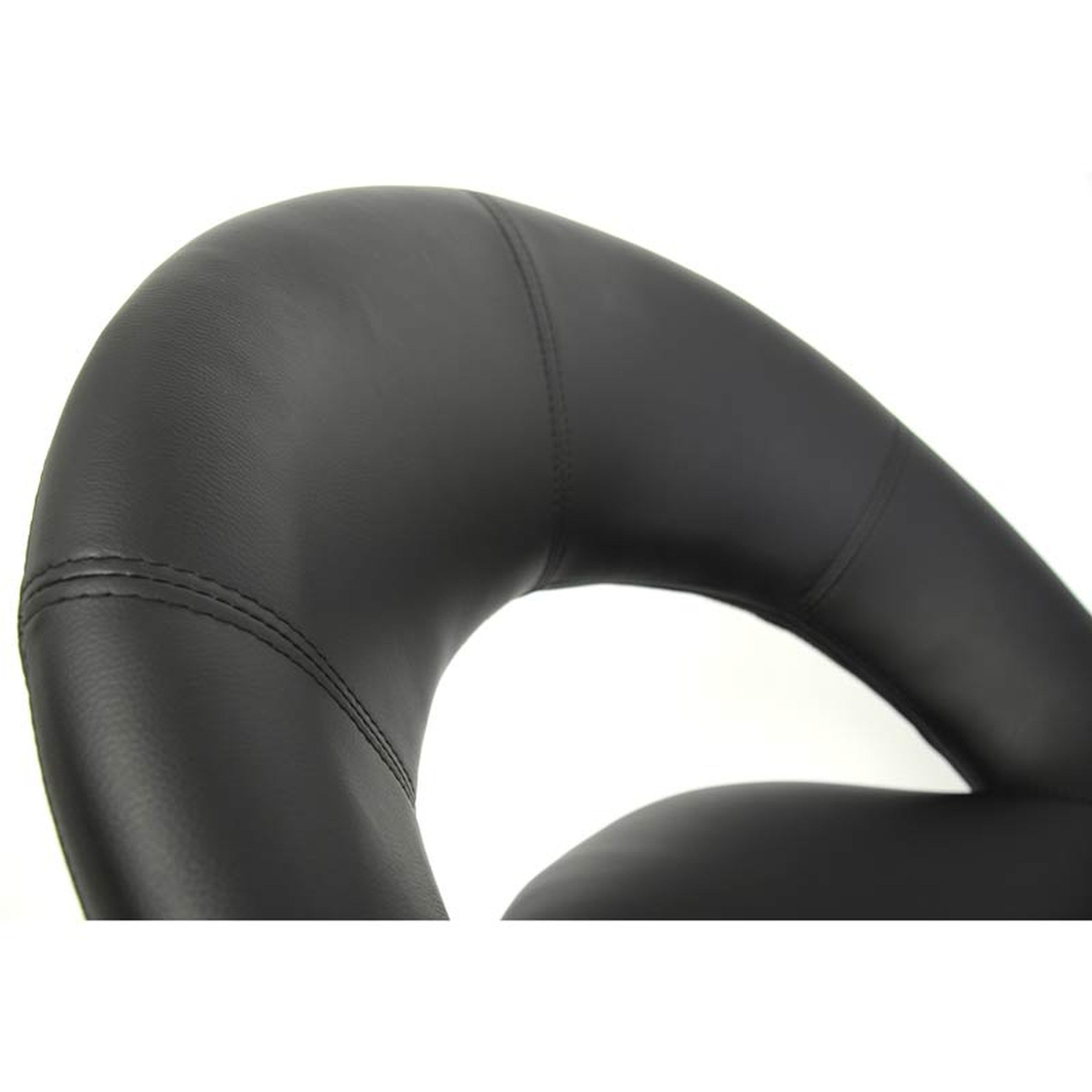 Set 6x sedie Palermo design sala pranzo girevole lounge elegante ecopelle 50x60x82cm nero - 6