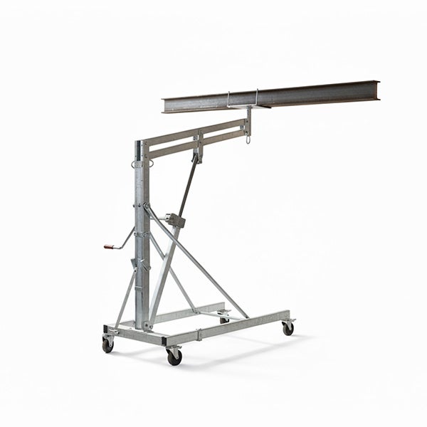 Lève poutre manuel - Levée max 2700mm - Charge max 600kg - Levée par crémaillère - Charpente, menuiserie, maçonnerie, métallurgie - 12373