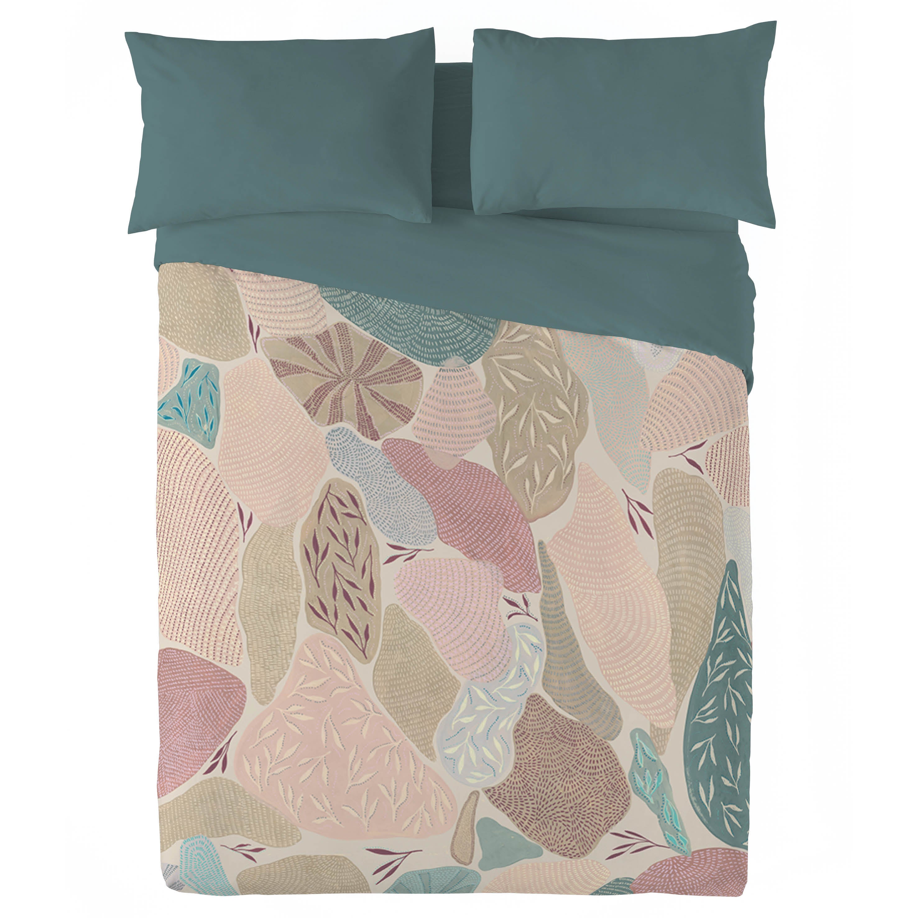 NATURALS - Capa de edredão estampada Cama 90 - Algodão extra macio - Inclui 1 ou 2 fronhas - Fabricado em Espanha - ALISON - 4