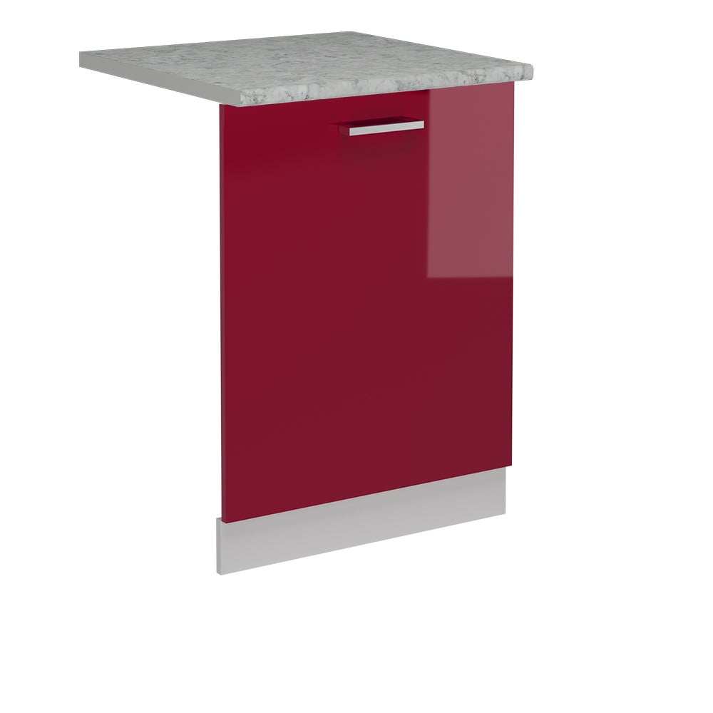 Vicco Panel przedni zmywarki R-Line, Czerwony połysk, 60 cm , BP Marmur
