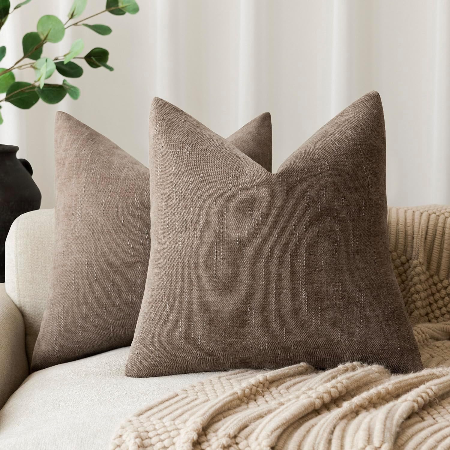 Lot De 2 Housses De Coussin Arc-en-ciel 45x45 Cm – Douces, Résistantes, Fermeture Cachée – Pour Canapé, Chambre, Déco Colorée