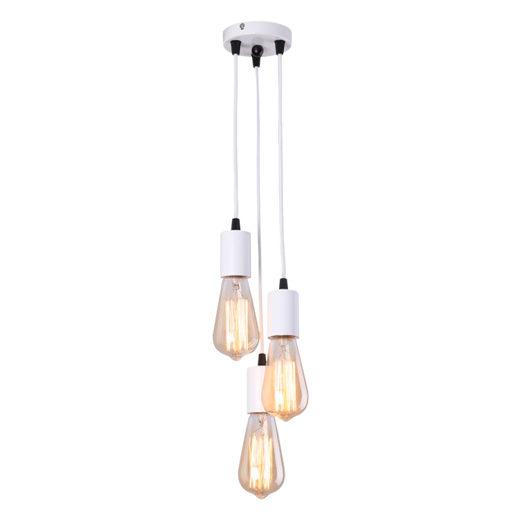 Industrialny żyrandol głowicowa lampa wisząca lampa sufitowa w stylu vintage lampa wisząca z regulacją wysokości do salonu jadalni baru bez żarówki