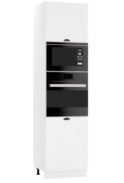 Szafka pod piekarnik i mikrofalę 60 ADELE D60 PK MV/2333 P/L biała mat