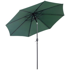 Parasol octogonal inclinable 3 m métal polyester 180 g/m135