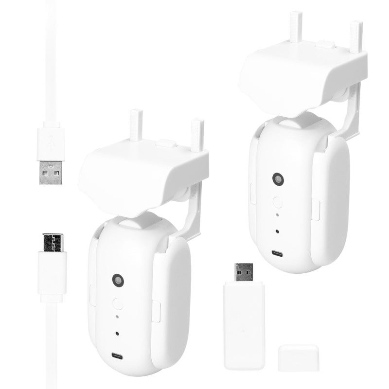 Ensemble de 2 moteurs de rideaux électriques Tuya WiFi, commande vocale ...