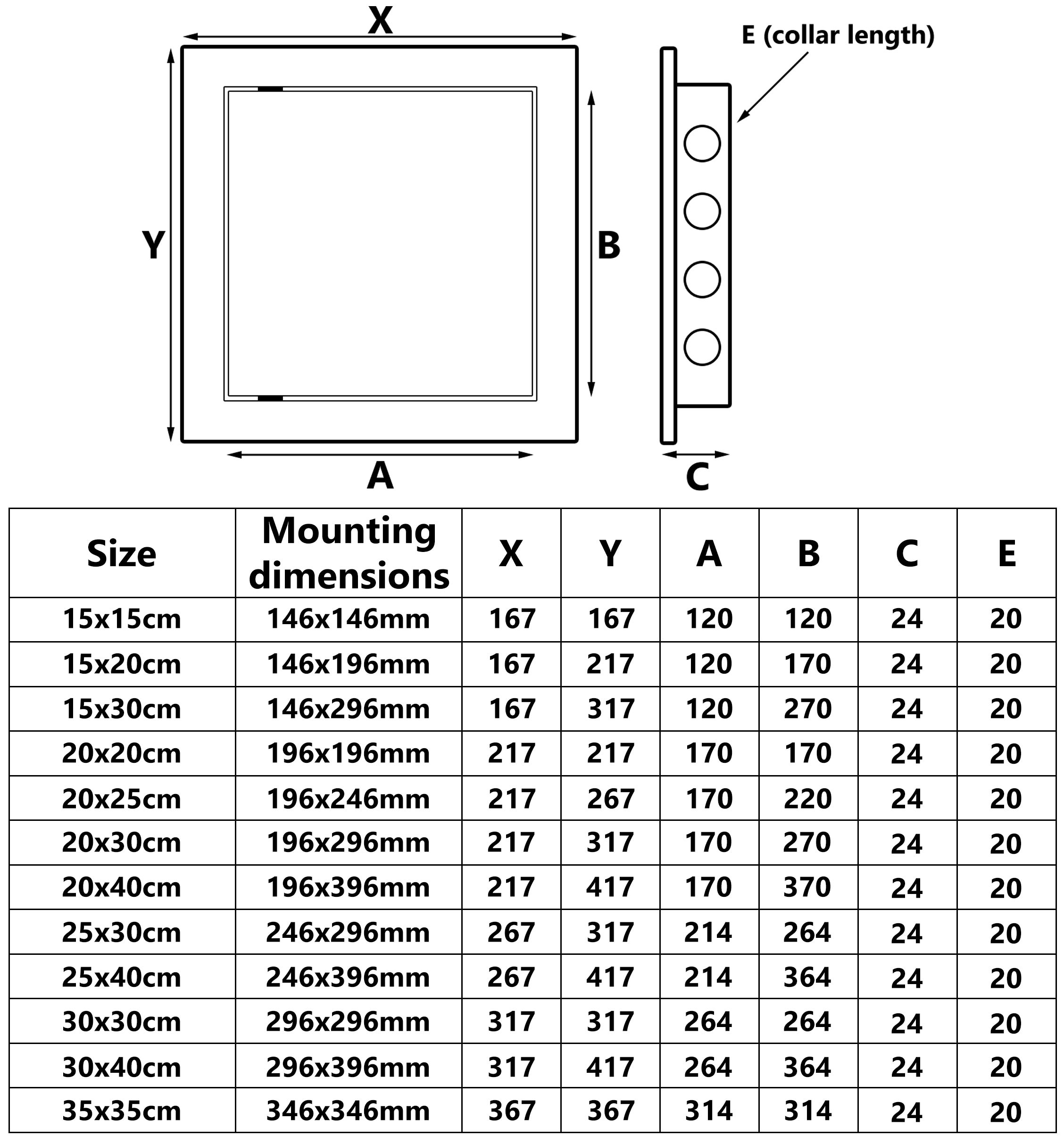300x400mm Peindre Panneau Inspection Accès Plastique Portes Carreaux Dissimulées - 2