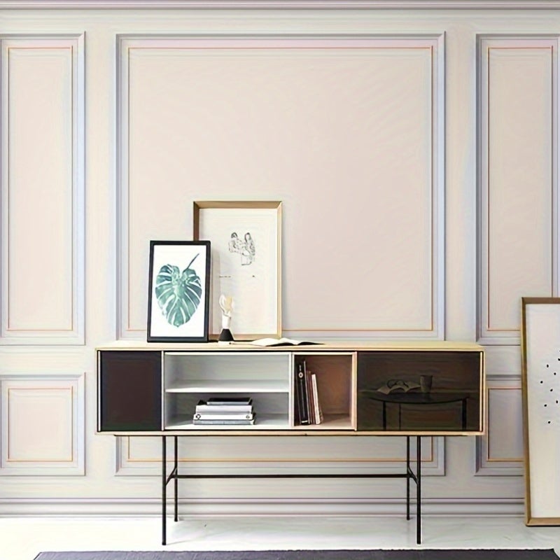 1 rouleau de 3 mètres de lignes autocollantes décoratives en PVC, bandes de bordure, adaptées à la décoration de la maison et à la protection des murs - 3