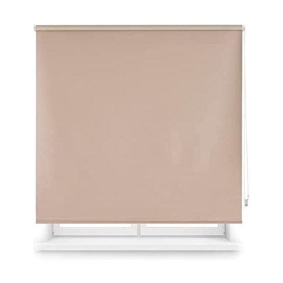 Blindecor | estor enrollable opaco liso - medidas estor: 120x230 - medidas tela estor: 117x225 - estor marrón