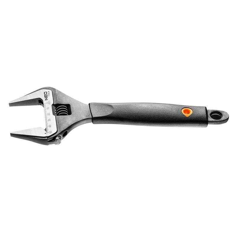 Chiave Regolabile A Rullino 250mm - Cromo Vanadio, Apertura 30mm, Impugnatura Ergonomica - Foto 10