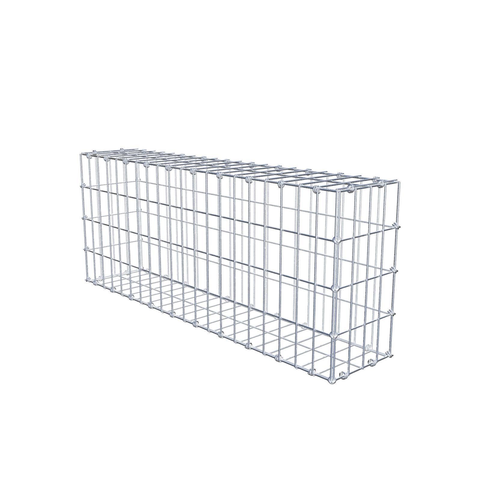 Gabion 100 cm x 40 cm x 20 cm (dł. x wys. x gł.), rozmiar oczek 5 x 10 cm, pierścień spiralny