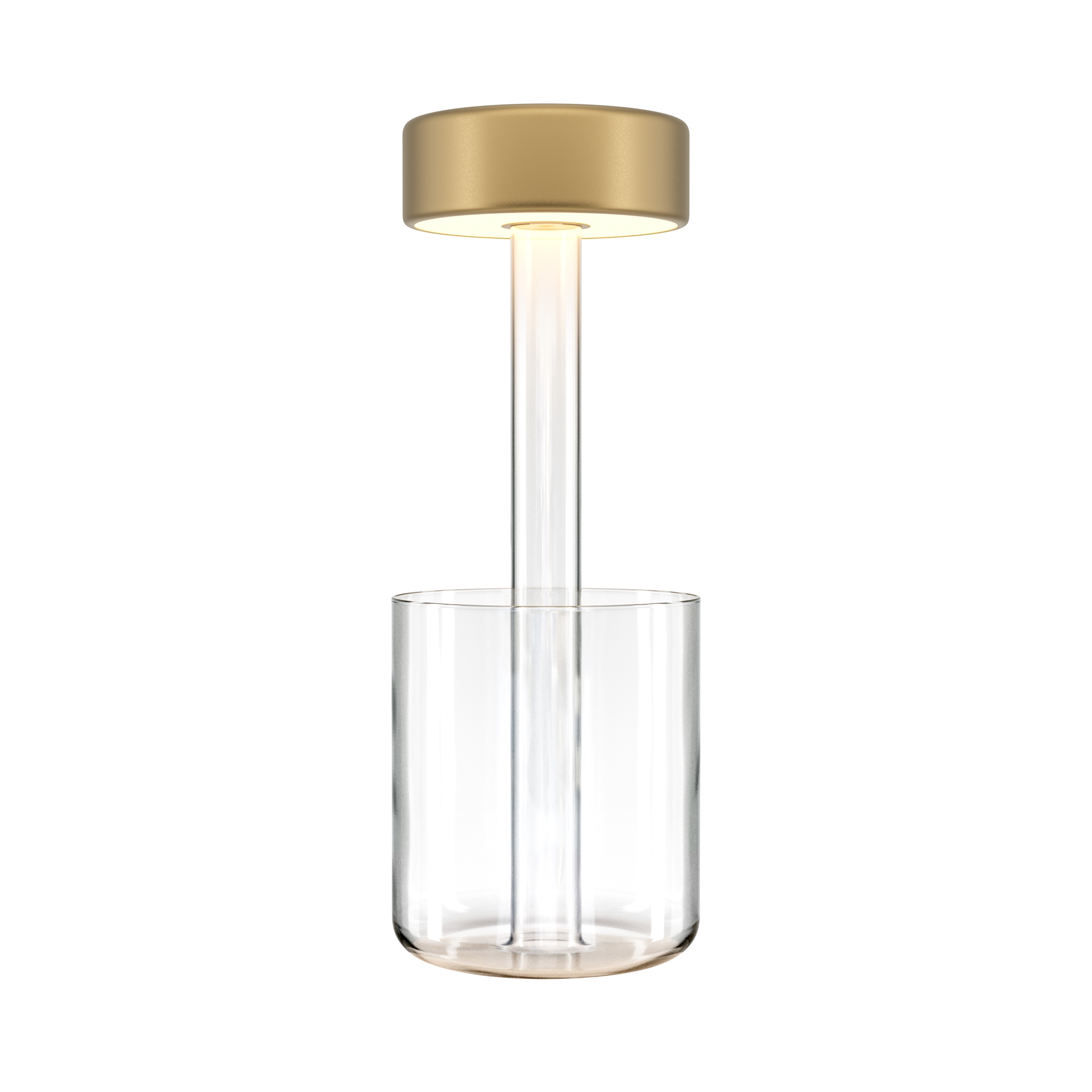Lampa stołowa wazon szklany złota AI Collaboration LED 3W Maytoni