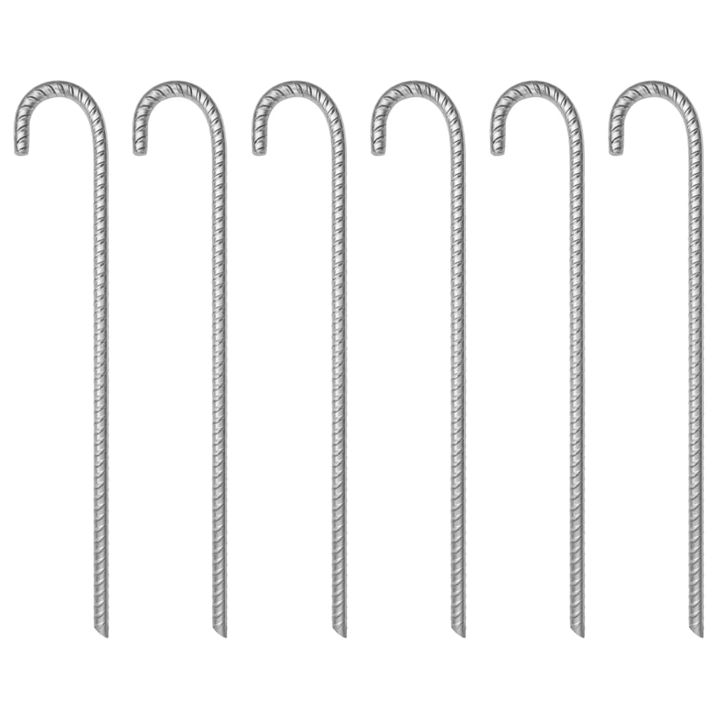 Clavijas para tienda 6 uds acero galvanizado 41 5 cm 12 mm v4243 41 5