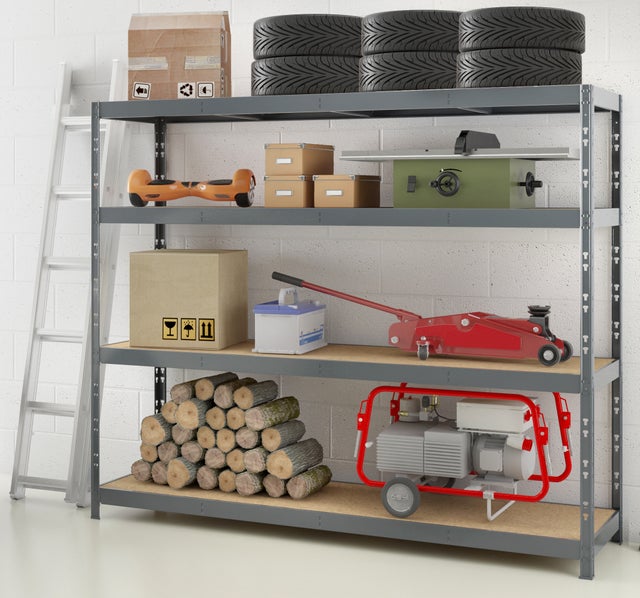 Etagère Rack MODULÖ STORAGE charge lourde 50x220xH 185 cm très grande longueur