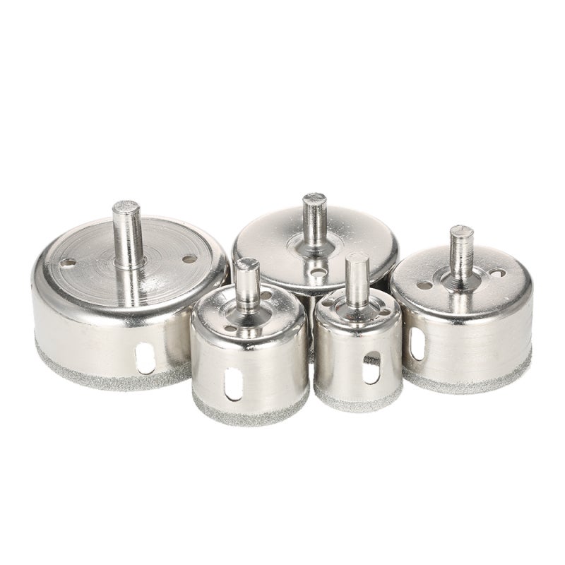 Kit de 14 scies cloches diamantées pour verre (3-70 mm) - Foret à bille pour marbre, carrelage, céramique, verre et porcelaine - 5