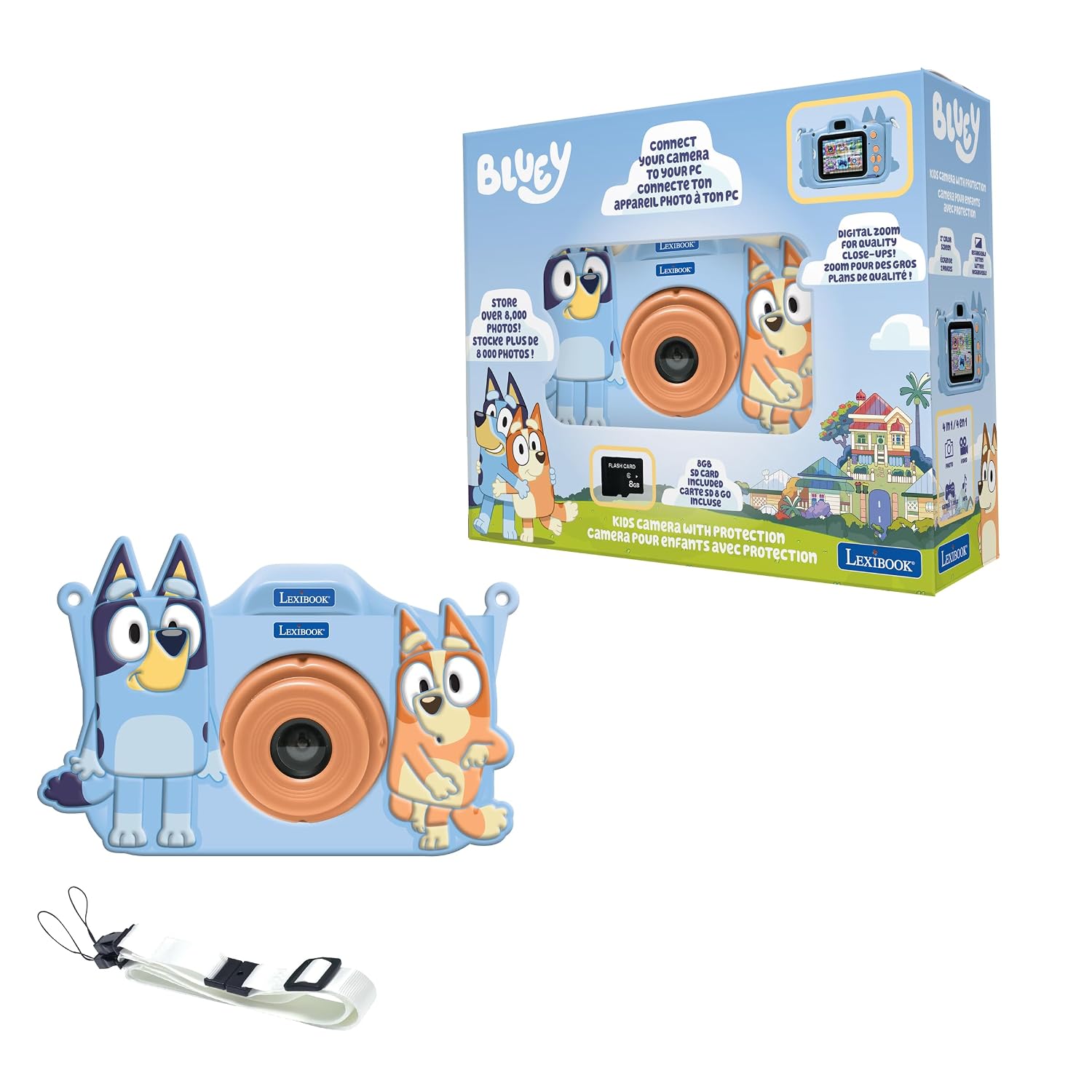 Lexibook Cámara Infantil Con Protección Bluey - Imagen 4