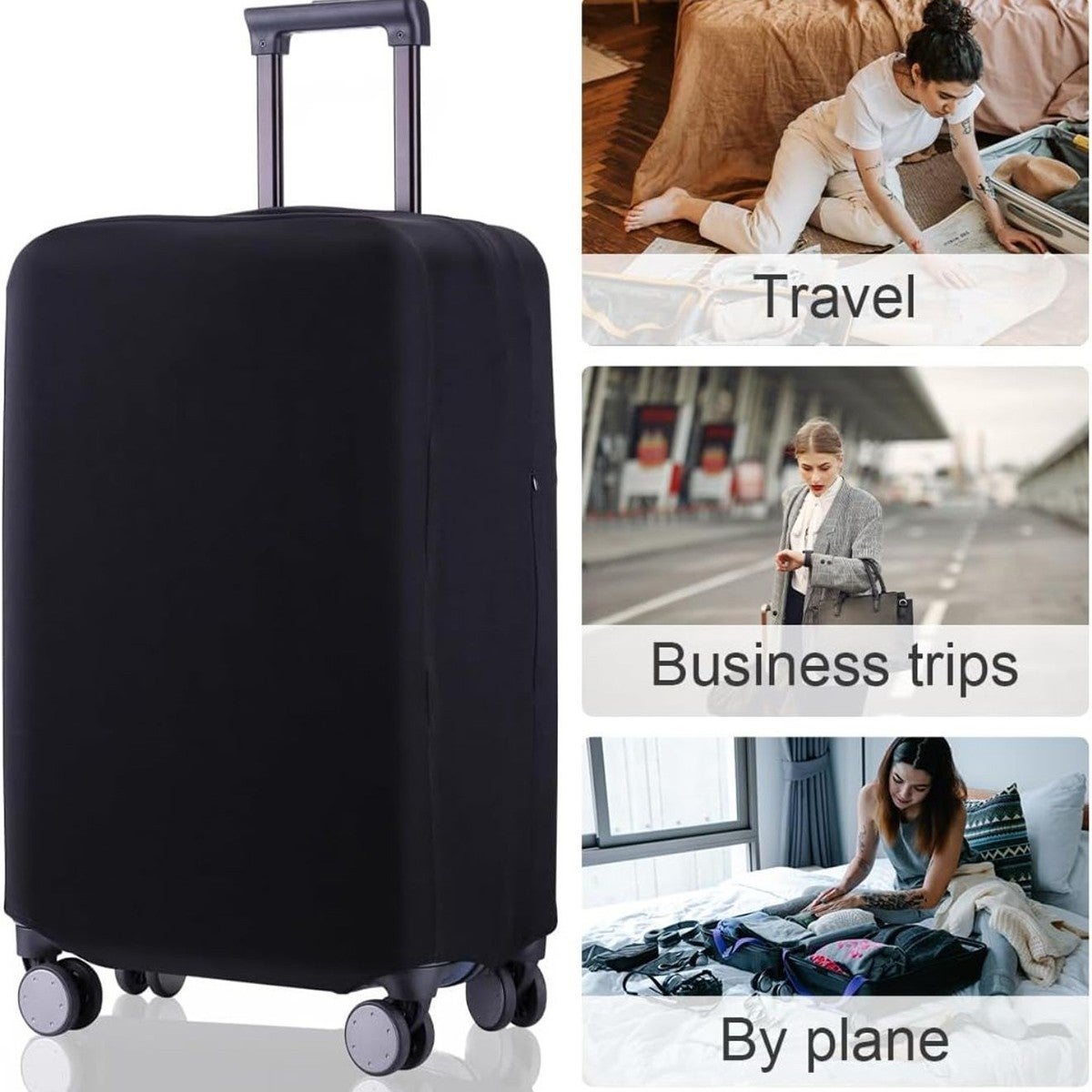 HOUSSE DE PROTECTION ÉLASTIQUE POUR VALISE TAILLE M - 5