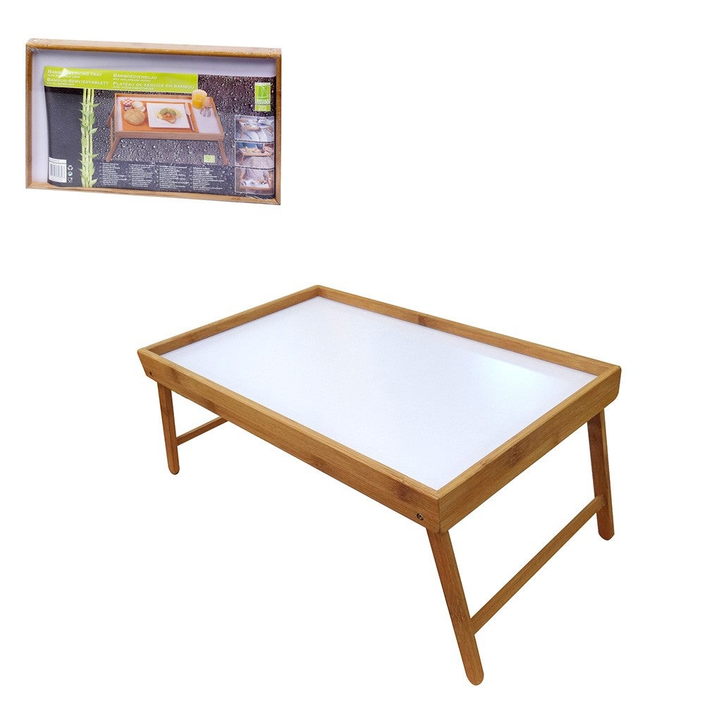 No Disponible Bandeja De Desayuno Para Cama Plegable Bamboo 50X30x22cm , Leroy Merlin