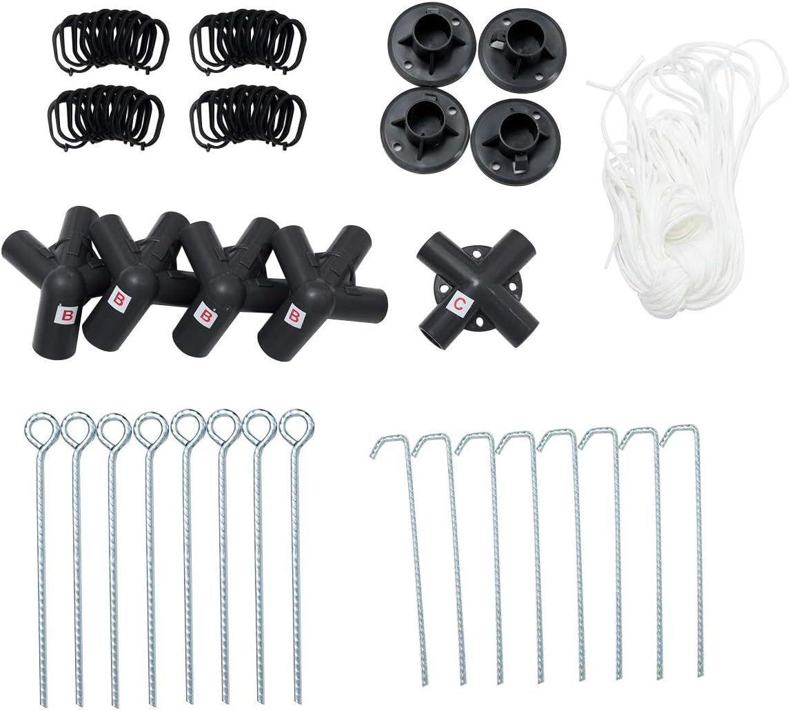 Pavillon de Jardin 3x3m UV50+, Tonnelle Autoportant Imperméable avec 4 Moustiquaires Amovibles pour Jardin/Terrasse/Réception, Beige - 9