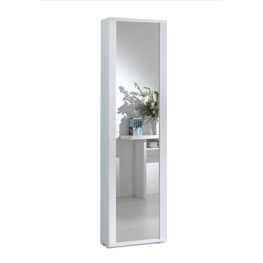 Colonne container polyvalent miroir cadre blanche - 6