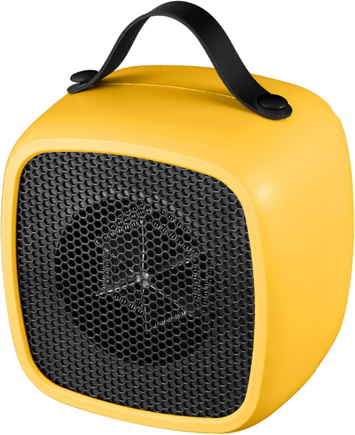 Przenośny grzejnik elektryczny żółty 14*14*10cm 1 sztuka szybkie i komfortowe ogrzewanie odpowiednie do domu i pracy