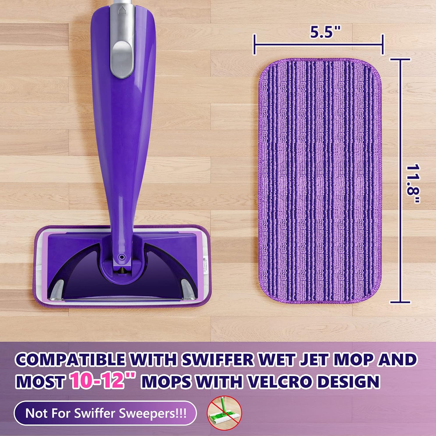 20 Panni Asciutti In Microfibra Compatibili Swiffer Sweeper – Per Pavimenti In Legno, Polvere E Peli Animali – Usa E Getta