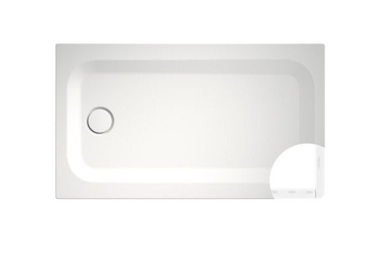 Receveur de douche rectangulaire BetteUltra avec support de baignoire