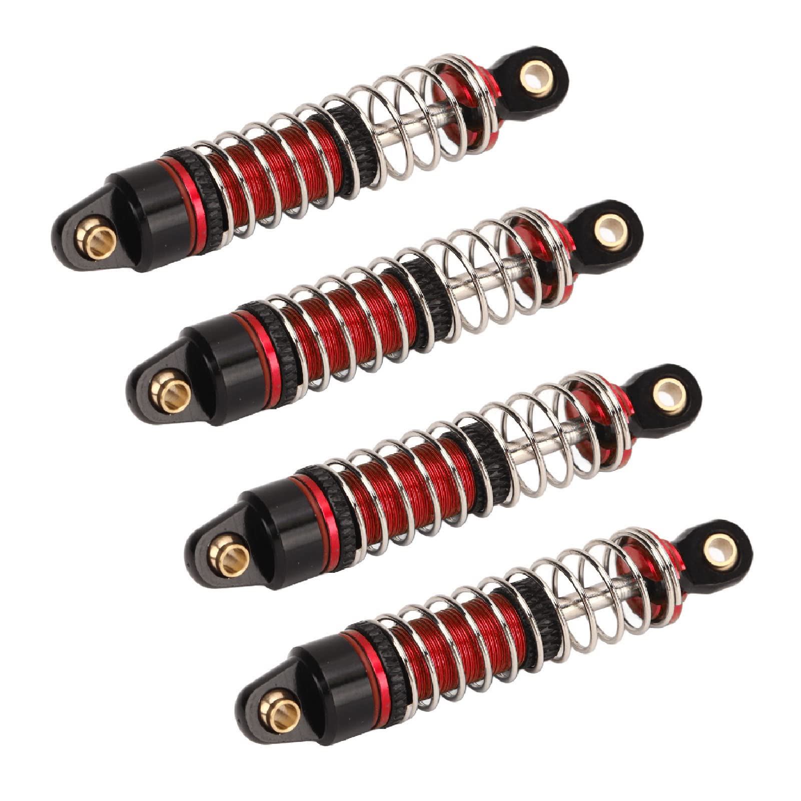 Ammortizzatori RC in lega di alluminio 4 pezzi Ammortizzatori 1/18 RC Car (rosso) - 8