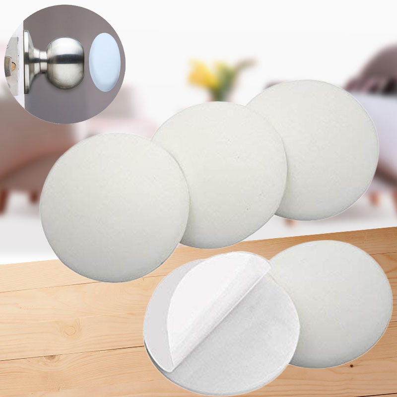 lot de 12 Mur Protecteurs Poignée de porte garde tampon Bouchon Stop Pare-chocs 40mm diamètre du papier peint - amortisseur de choc Blanc - 2