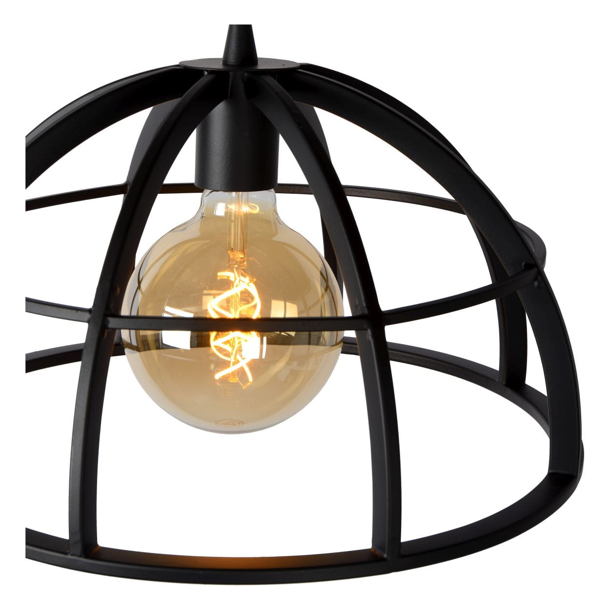 Suspension DIKRA - Noir - 2xE27 - Lucide - 6