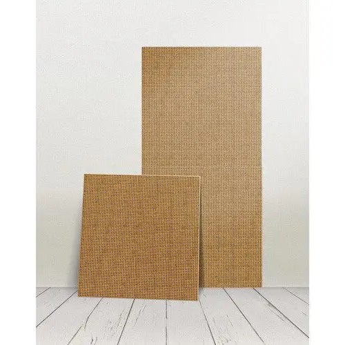 Mural en paneles ratán natural - negro, pack 3 paneles: 1000 x 1000 mm