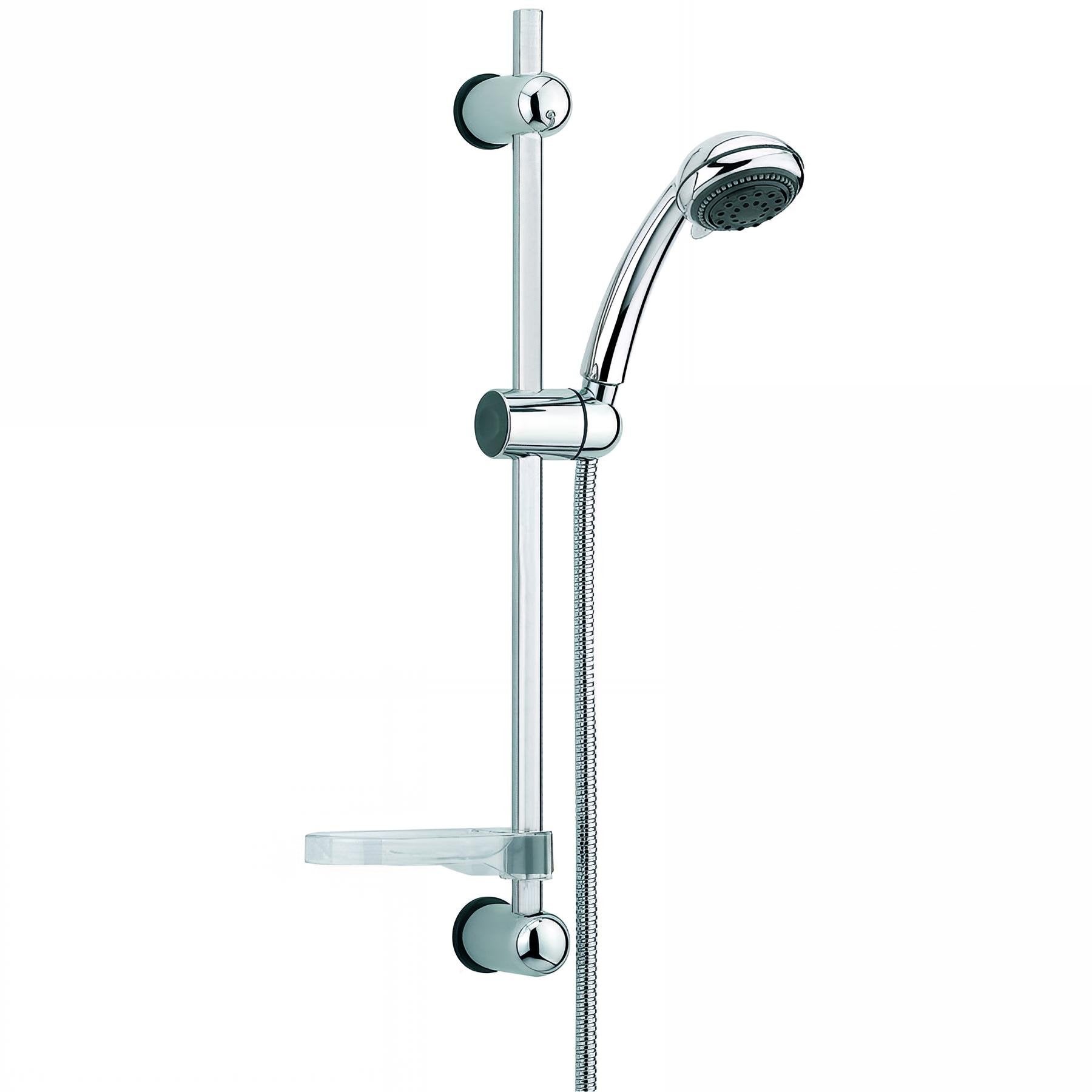 Ensemble de Douche Morgane 3 Jets - Barre 600 mm - Flexible 1,75 m - Chromé - 2