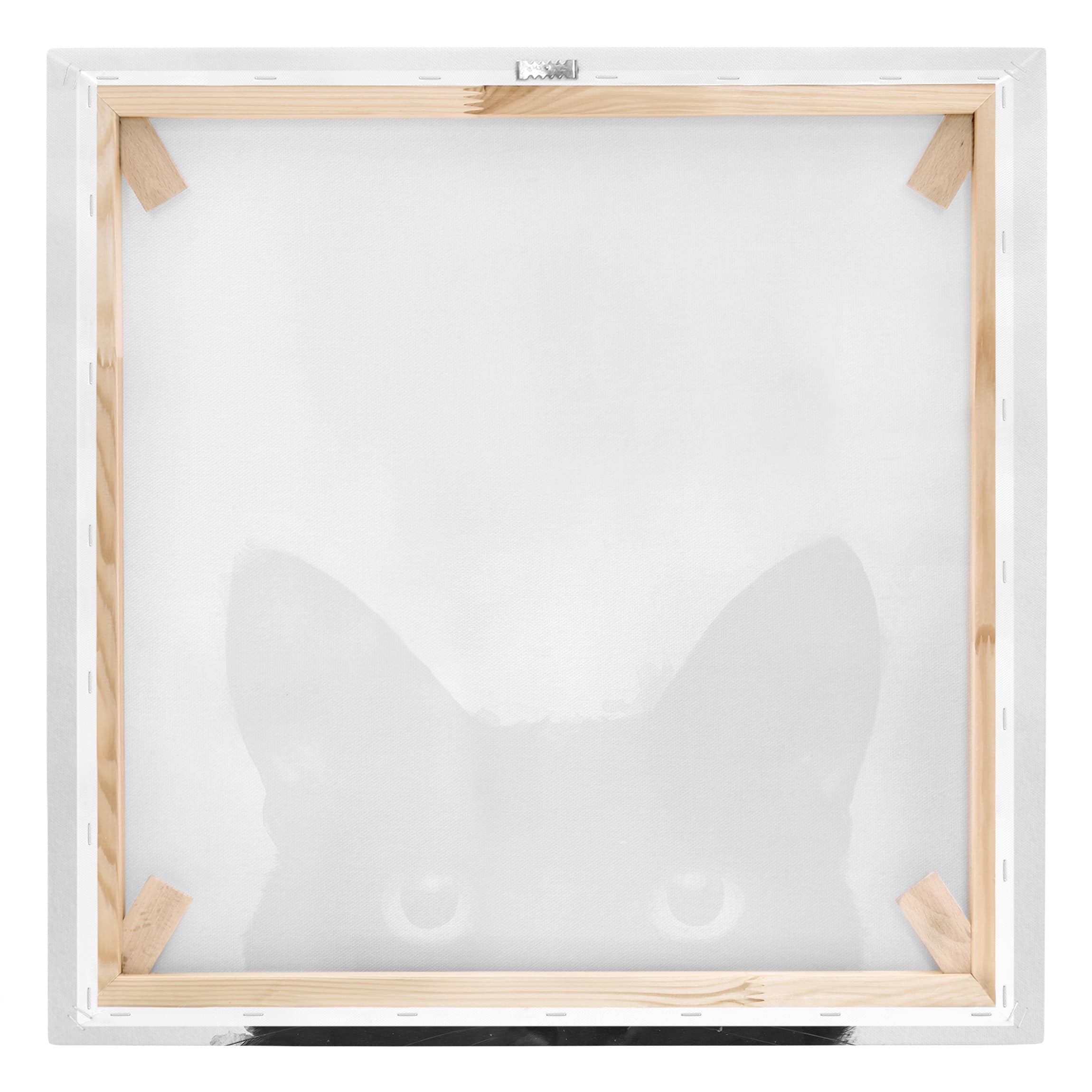 Impression sur toile tableau sur toile châssis noir aquarelle peinture chat 25 chambre ado cuisine chambre à coucher salon couloir 80x80 cm - 7