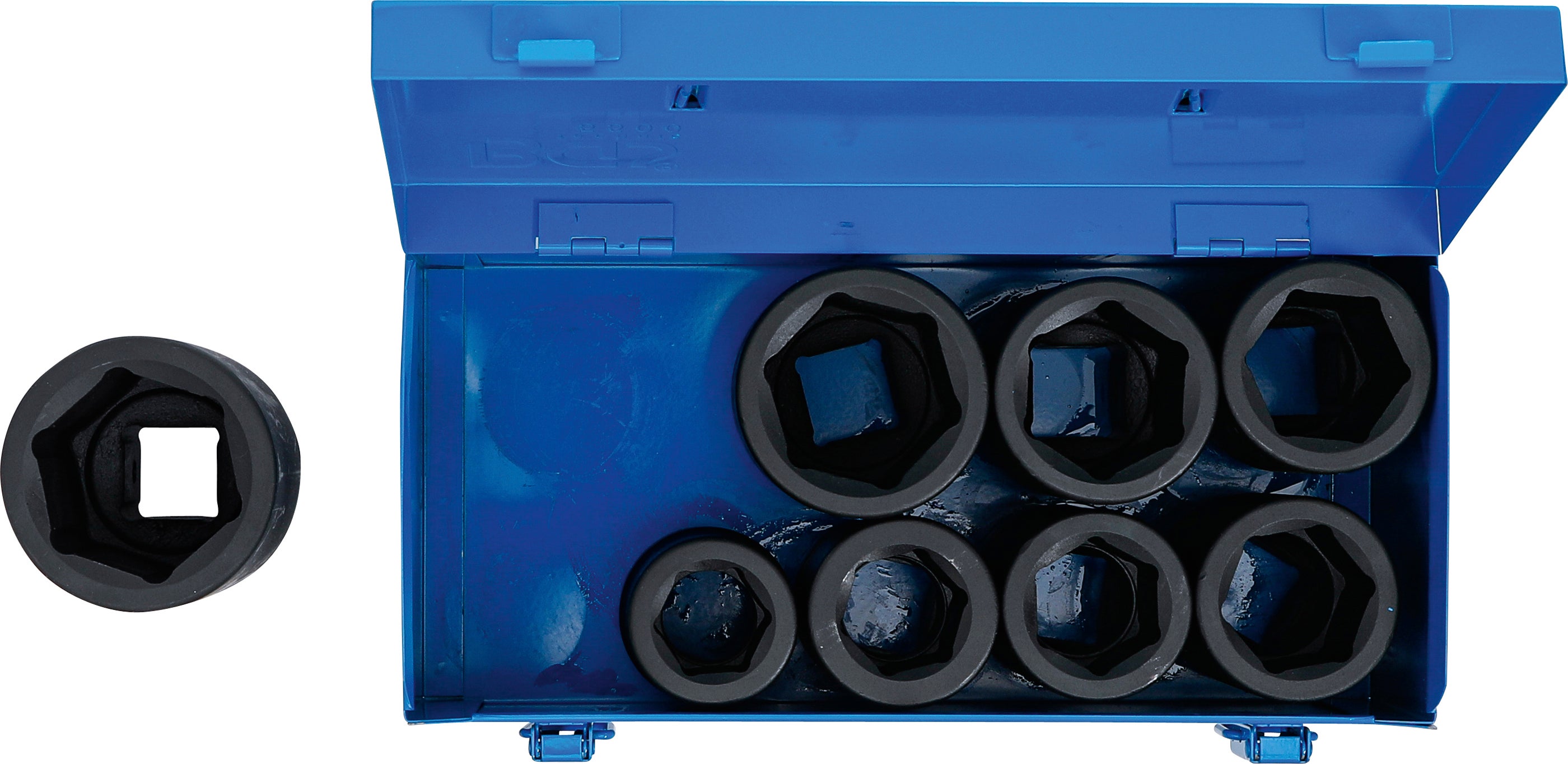 VIGOR V5933/3 Juego De Llaves De Vaso De Impacto ∙ Extralargas ∙cuadrado Hueco 1 2 Pulgadas 125 Mm ∙ Perfil De Hexagono Exterior ∙ Numero De Herramientas 3