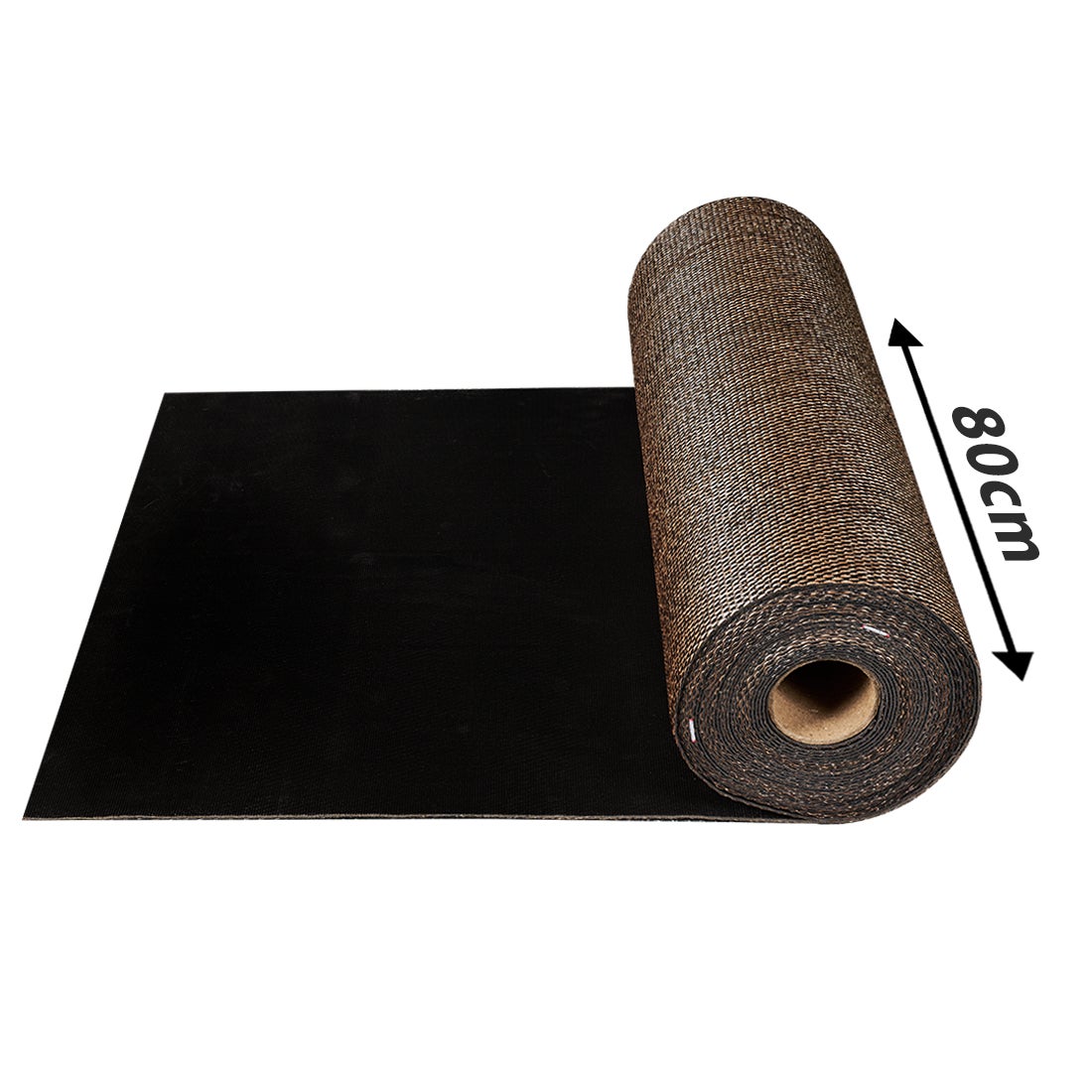 Tapete de corredor, tapete de vinil Premium de Alta Qualidade, tapete de cabeceira, lavável, antiderrapante e resistente marrom-preto 80X200 cm - 4