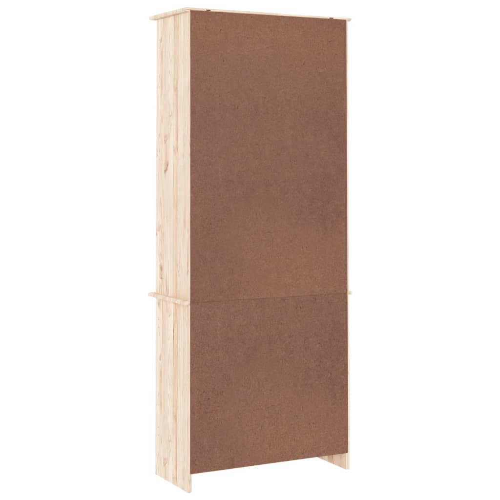 Vitrine en verre ALTA 77x35x186,5 bois de pin massif - 6