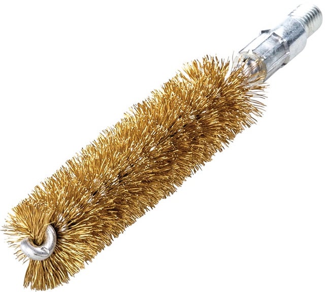 Écouvillon en laiton ondulé 115 mm pour nettoyage et ébavurage de tubes