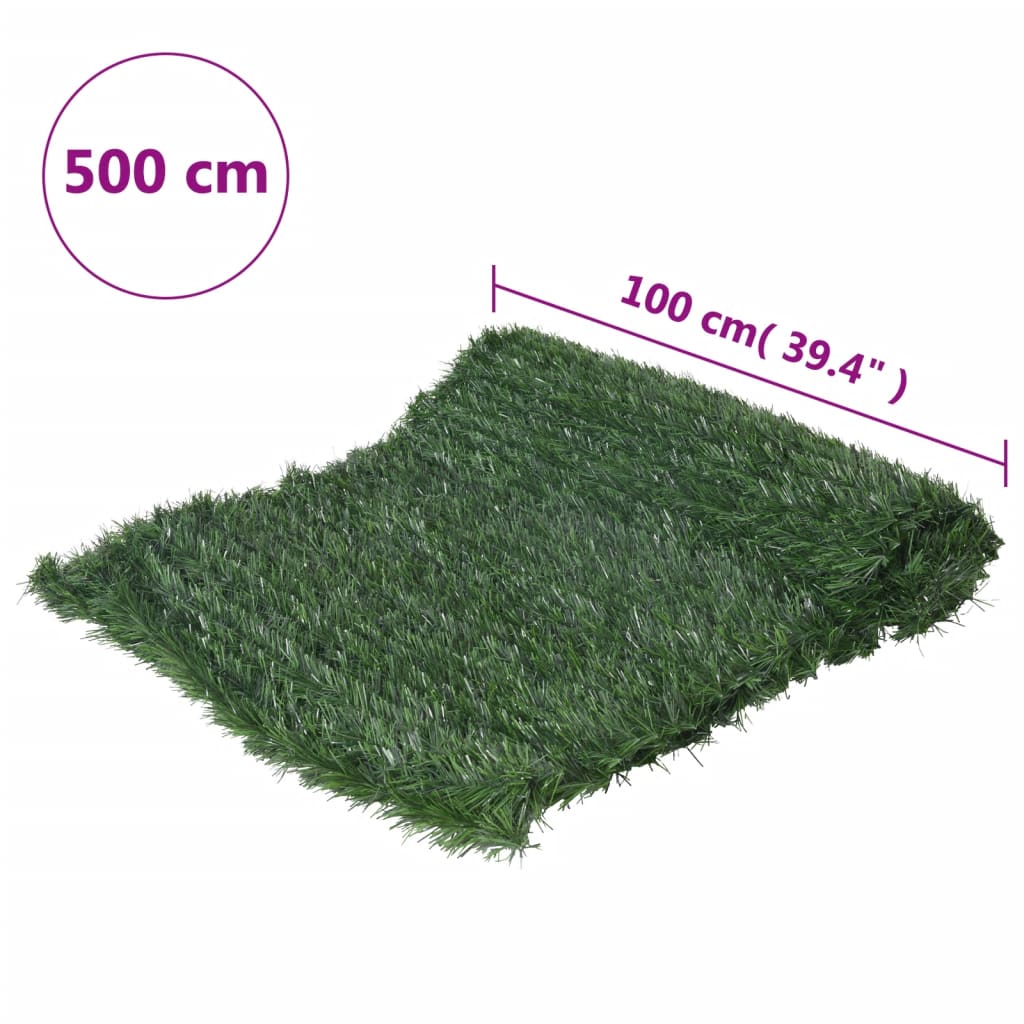 Recinzione in erba sintetica verde 1x5 m - 7