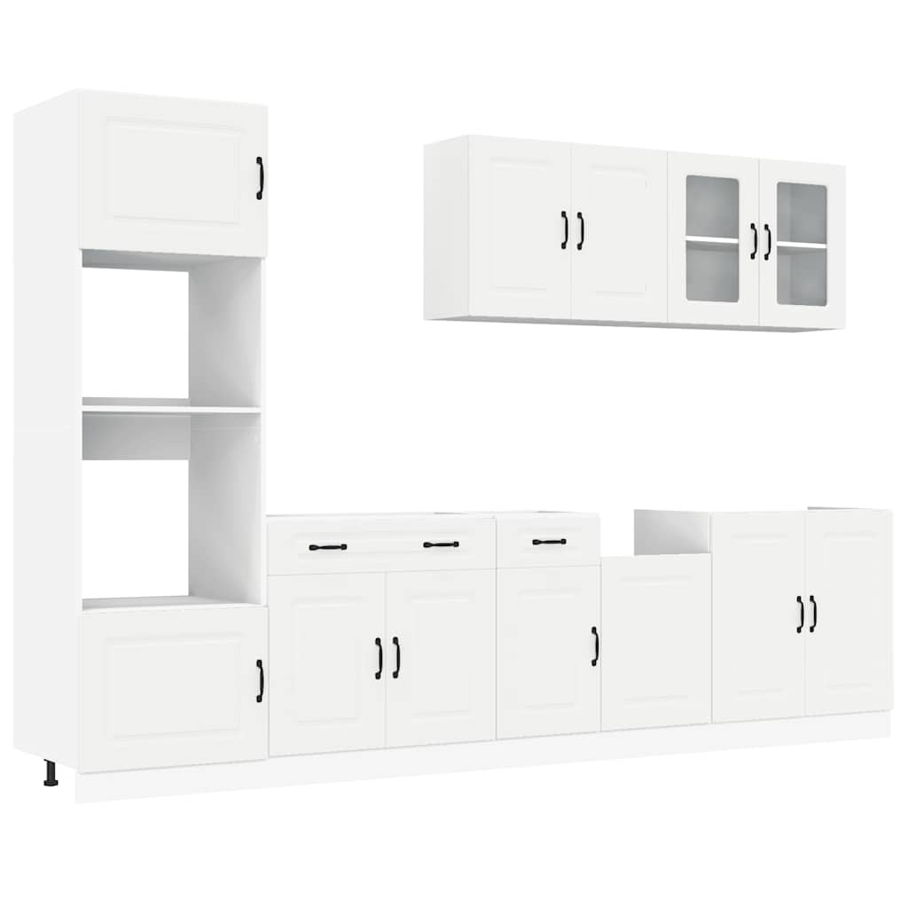 Ensemble d'armoires cuisine 7pcs Kalmar blanc bois d'ingénierie vidaXL - 2