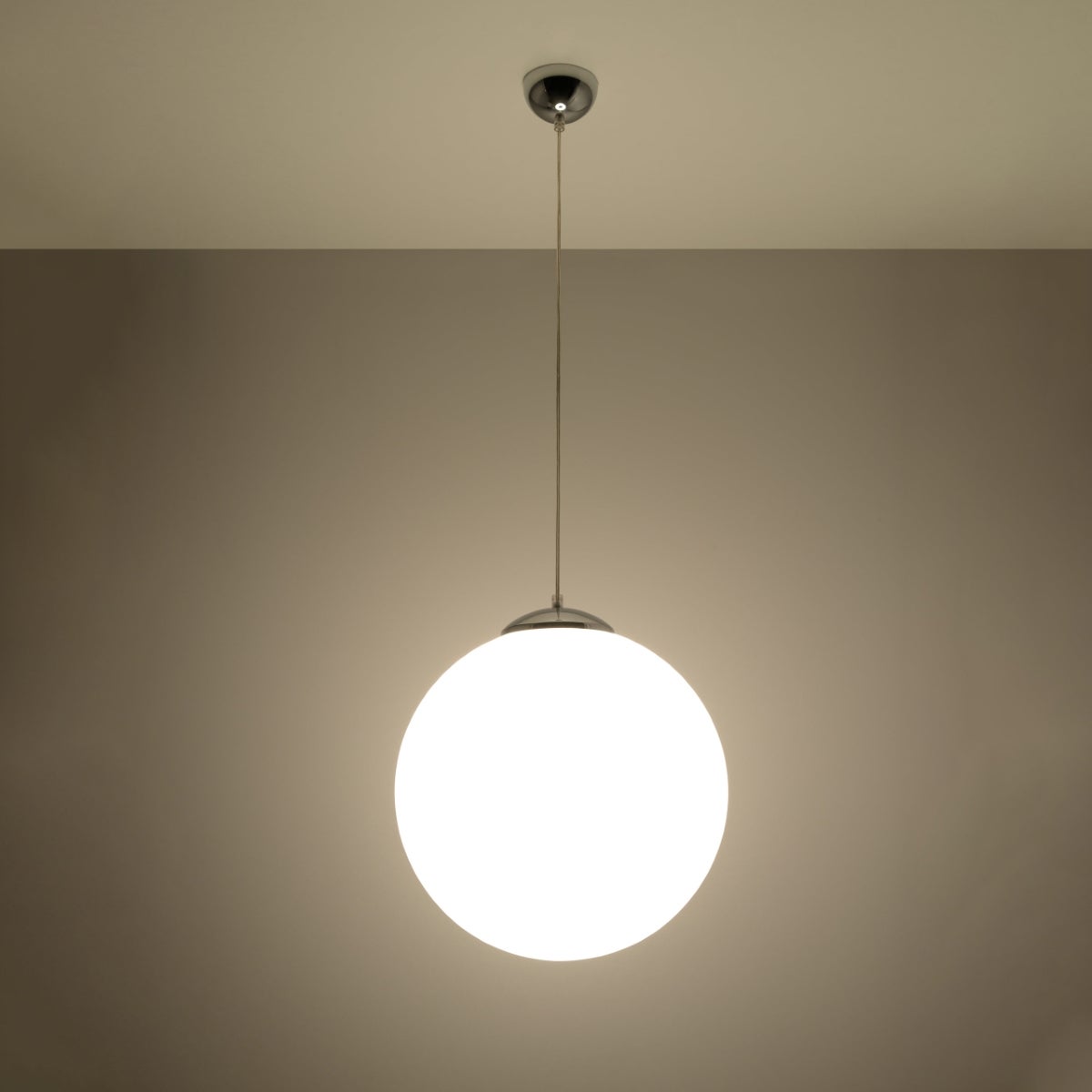 Lampa wisząca STERA 40 chrom LED 3000K - 40x40x130cm Sollux